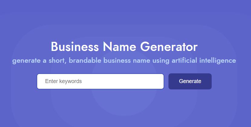 Namelix Business Name Generator