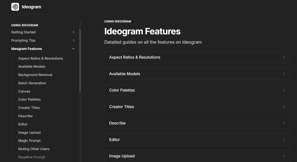 Ideogram AI Features